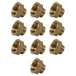 Lot de 10 Mamelons Laiton Femelle/Mâle Réduit 3/4"-1/2" (20/27-15/21) - Arcanaute