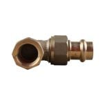 Coude union Femelle-Femelle Ø15 x 1/2" (15/21) laiton à sertir et visser