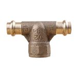 Raccord laiton à sertir et à visser - Té FFF 12 x 1/2" (15/21) x 12