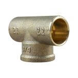 Té égal Femelle 130 GCU 3/4" (20/27) - Tube Cuivre Ø22 - Arcanaute
