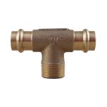 Raccord laiton à sertir et à visser - Té Femelle Mâle Femelle 18 x 3/4" x 18