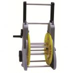 Dévidoir sur roues manivelle débray+démult tuyau Ø15 (50m)-Ø19 (35m)