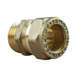 Raccord Double Mâle Laiton 3/4 BSP (20/27) - Lot De 3 Avec Ruban PTFE Pour Plomberie, Arrosage