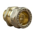 Raccord droit Mâle Bicone 1/2" (15/21) -  Cuivre Ø18