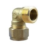 Coude bicone 1/2" (15/21) Mâle - Cuivre Ø14 - Arcanaute