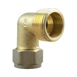 Coude bicone 3/4" (20/27) Mâle - Cuivre Ø12 - Arcanaute