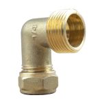 Coude bicone 3/4" (20/27) Mâle - Cuivre Ø16 - Arcanaute