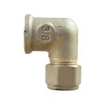 Coude bicone 3/8" (12/17) Femelle - Cuivre Ø12 - Arcanaute