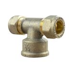 Té bicone 3/4" (20/27) Femelle - Cuivre Ø16 - Arcanaute