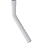 Rallonge de coude de chasse Geberit 45°, 30x10cm, avec manchon à emboîter Ø44mm, Blanc alpin