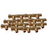 10 Collecteurs mâle femelle 3/4" - 2 départs 1/2" (15/21) - Entraxe 50 mm - Arcanaute