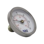 Thermomètre bimétallique à ressort Ø63 - 0 à 120° pour tuyaux - Arcanaute