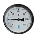 Thermomètre à plongeur 45 mm Axial - 0 à 120°C -  Ø100 mm - Thermador