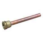 Doigt de gant cuivre Mâle 1/2" (15/21) - Longueur 117 mm - Ø10x11 - Thermador
