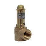 Soupape de sécurité sanitaire bronze - 7 bar - Femelle 1/2"