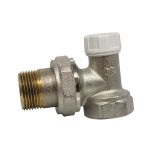 Coude laiton nickelé 3/4" (20/27) pour radiateur - Somatherm