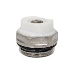 Bouchon purgeur orientable carré 5 mm + joint torique nickelé 1/2" (15/21) - Somatherm