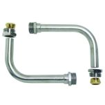 Kit canne de raccordement arrière radiateur à visser Mâle 1/2" (15/21) - Somatherm