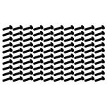 100 Embases à cheville pour collier de câblage largeur 9mm max - noire - Eur'Ohm