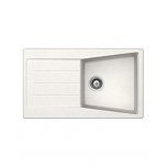 Évier de cuisine Cristalite Opus - 860 x 500 x 195 mm - sous-meuble 45 cm - Coloris Alpina - Schock