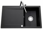 Évier de cuisine Cristalite EPURE - L 860 x l 500 x P 181 mm - Nero