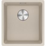 Cuve Maris Fragranit MRG 110-37 - Café crème - Bonde automatique - 403 x 433 x 200 mm (sous-meuble 45 cm) - Franke