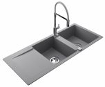 Évier de cuisine Cristalite EPURE - L 1160 x l 500 x P 181 mm - sous-meuble 80 cm - Croma