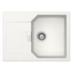 Évier de cuisine Cristalite Manhattan - 690 x 510 x 195 mm - sous-meuble 45 cm - Coloris Alpina - Schock