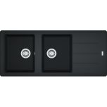 Évier Basis Fragranit BFG 621 - onyx - manuel - 1160 x 500 x 200 mm (sous-meuble 80 cm) - Franke