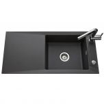 Évier de cuisine gris anthracite SIRO - L 1000 x l 490 x P 200 mm - sous-meuble 60 cm - Aquatop
