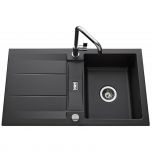 Évier de cuisine gris anthracite GENEA - L 870 x l 510 x P 220 mm - sous-meuble 60 cm - Aquatop