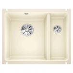 Évier en céramique Subline 350/150-U - Sous-meuble de 60 cm - 567 x 456 x 185/130 mm - Magnolia cristal - Vidage manuel - Blanco