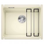 Évier en céramique Etagon 500-U - Sous-meuble de 60 cm - Magnolia Cristal - 540 x 456 x 200 mm - Vidage manuel - Blanco