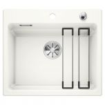 Évier en céramique Etagon 6 - Sous-meuble de 60 cm - Blanc cristal - 584 x 510 x 200 mm - Vidage Automatique - Blanco