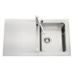 Évier de cuisine Inox mini-structure STROMBOLI  - L 1010 x l 510 x P 205 mm - sous-meuble de 80 cm