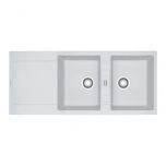 Évier MARIS FRAGANIT MRG 621 - Blanc Artic (Sous-meuble 90 cm) 1160 x 500 mm - Réversible - Franke