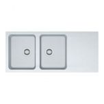 Évier ORION OID 621 Blanc artic (Sous-meuble 80 cm) 1160 x 510 mm - réversible - Franke