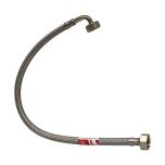 Flexible sanitaire Coudé Inox Øintér.8mm - Femelle 1/2" / Femelle Coude 1/2" - 500mm - TAQ