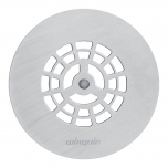 Grille Plate Inox Brossé pour Bonde de Douche Ø90 SLIM+ - Wirquin