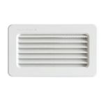 Grille terminale à encastrer 145 x 85 mm pour tubes Ventilation rectangulaire 120 x 60 / 150 x 70 mm - First Plast