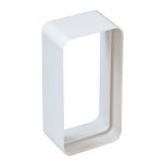 Manchon pour tube Ventilation Rectangulaire 120 x 60 Blanc - First Plast