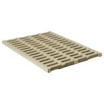 Grille renforcée 53,00 KN - PVC anti-choc - sable - 400 x 500 mm - First Plast