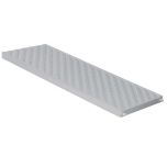 Grille piéton / piscine série 130 PVC anti-choc - 130 x 500 mm - gris - First Plast