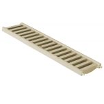 Grille mi-renforcée en PVC anti-choc - sable - Série 130 - 130 x 500 mm - First Plast