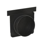 Naissance fond noir pour caniveau PP PRATIKO EASY série 130 - droite et gauche sortie Ø110-75 - First Plast