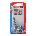 4 chevilles métalliques HM Ø4 x 32 mm + 4 pitons Ø4 mm - Fischer