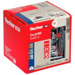Boîte de 25 chevilles métallique DuoHM 5 x 55 mm avec vis cyclindrique TX - Fischer