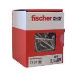 150 vis inox A2 TX Ø5 x 60 mm filetage partiel spéciales pour terrasse en bois - Fischer