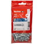25 chevilles métalliques HM 4 x 32 mm avec vis 4 x 40 mm - Fischer
