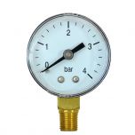 Manomètre 0-4 bar - Raccord vertical Mâle 10x100 - Favex